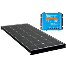 PACK Panneau solaire BLACK BOOSTER 220W + VICTRON Régulateur MPPT 20A