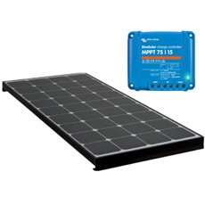PACK Panneau solaire BLACK BOOSTER 170W + VICTRON Régulateur MPPT 15A