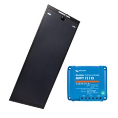 PACK Panneau solaire AERO BLACK 170W + VICTRON Régulateur MPPT 15A