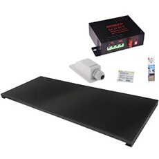PACK Panneau solaire All Black 220W + Régulateur MPPT 20A + Kit de pose Camping-car