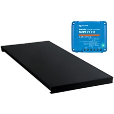 PACK Panneau solaire ALL BLACK 190W + VICTRON Régulateur MPPT 15A