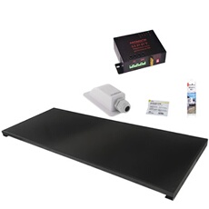 PACK Panneau solaire All Black 130W + Régulateur MPPT 10A + Kit de pose Camping-car