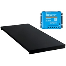 PACK Panneau solaire ALL BLACK 220W + VICTRON Régulateur MPPT 20A