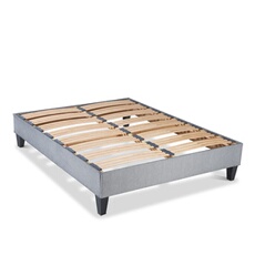 - Sommier en kit ERGOSTAR - Gris clair - 180x200 cm