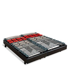 LITERIE - Jeu de 2 sommiers électriques BODYSOFT 140x190 cm - Lattes & Plots