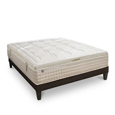 LITERIE - Ensemble EMPEREUR 160x200 cm - Matelas Mémoire de forme + Sommier Bois