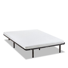 - Ensemble EGIO 90x190 cm - Matelas Latex Like + Sommier Métal
