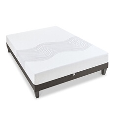- Ensemble SENSITIVE 90x200 cm - Matelas Mémoire de forme + Sommier Bois