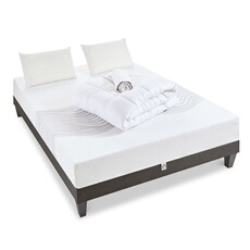 - Pack Prêt à dormir SENSITIVE 90x200 cm - Matelas Mémoire de forme + Sommier + Accessoires