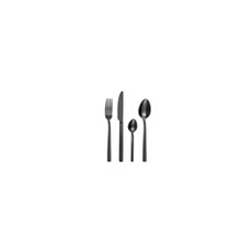 Coffret 16 pièces square noir - - Noir - Inox