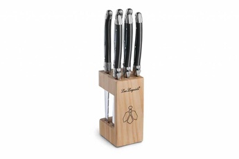 Tradition - Couteaux à Steak - Anthracite - Bloc - (Lot de 6)