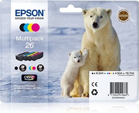 Cartouche D'encre Multipack 18 Epson Les 4 Cartouches 19 7 Ml - vue 2