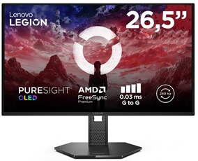 Ecran PC Gaming Lenovo Legion 27Q 10 OLED 27 240 Hz QHD - vue 2