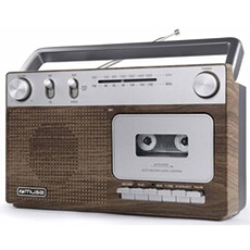 Radio Enregistreur Portable Muse M-152 WS – FM Cassette Entrée Auxiliaire - vue 2
