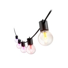 Festavia guirlande lumineuse d'extérieur avec ampoules globe - 7 mètres - 10 lampes