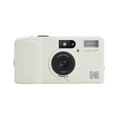 Snapic A1 35mm Analogic Film Camera - full automatic with flash -Ivory white
