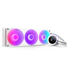 Kraken Plus RGB 360 - 360mm AIO liquid cooler w/ 1.54in. Display & & RGB Core Fan Entry Version (White)
