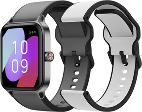 Montre connectée Spc SMARTEE DUO PRO - Montre connectée, écran 1,78" AMOLED, GPS, BT, 100 sports, autonomie 9 jours, IP68 - noire