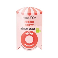 Terre D'oc Thé Noir Glacé Peach Party Saveur Pêche XL