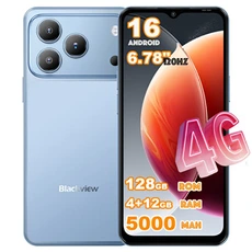 Smartphone Blackview Wave 7C Téléphone 4G 6.56" HD+–5000mAh–4Go RAM 128Go ROM –Bleu