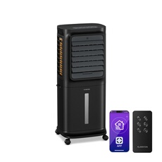 Breezcube Ventilateur Rafraîchiseur d'air connecté 340 m³/h 10L 30 m² 3 modes 50W Noir