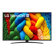 TV NanoCell AI 50NANO81A6A Noir 50 pouces 4K Ultra HD Smart TV Wifi