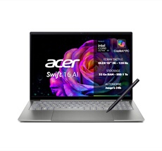 ”Swift 16 AI SF16-71T-99D5 16”” Ecran tactile Copilot+PC Intel® Core™ Ultra X9 32 Go RAM 1 To SSD Gris”