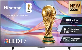 TV Hisense 50E7S 2026 50 VA QLED 4K UHD - vue 4