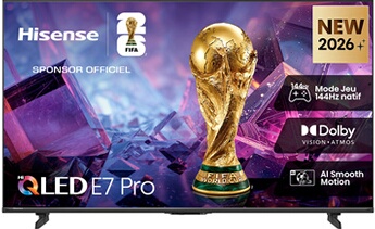 TV Hisense 55E7S Pro 139 cm 2026 - vue 2