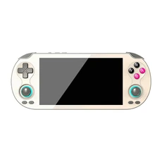Console rétrogaming szsmart Console de jeux portable rétro ANBERNIC RG VITA 5,46" IPS 64Go Android/Linux Wi-Fi BT 30+ simulateurs + carte de jeu 128Go - Blanc