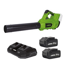 Souffleur de Feuilles Jardin 40V + 2 Batteries lithium 4AH + Chargeur DOUBLE