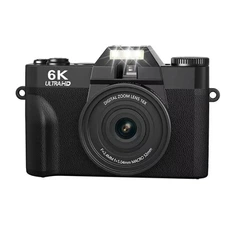 Appareil photo bridge GENERIQUE Appareil photo vlogging 6K 64MP pour YouTube – écran pivotant, stabilisation anti-shake, zoom 16x ,2 piles + carte 64Go