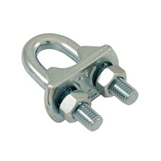 Serre-câble à étrier 28mm acier zingué - - 8360023