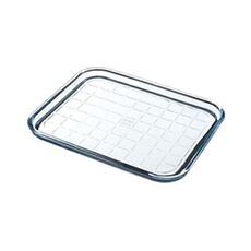 Plaque de cuisson multi usages en verre 32 x 26 cm, Bake & Enjoy