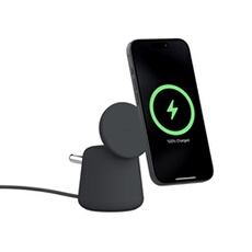 Station de recharge sans fil et aimante 2-en-1 Qi2, 15W, cable USB-C de 1,5m inclus, gris anthracite. Station de recharge sans fil et aimante 2-en-1 Qi2, 15W, cable USB-C de 1,5m inclus, gris anthracite.