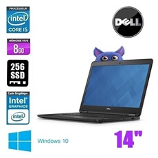 PC Portable stockage 256 Go Latitude E7470 14 pouces RAM 8 Go Intel core i5