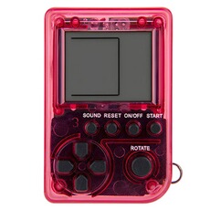 Console rétrogaming techkidz Mini jeu vidéo 26en1 avec Chainette Rouge