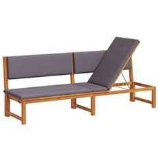 GENERIQUE - Chaise longue - Pliable - Gris