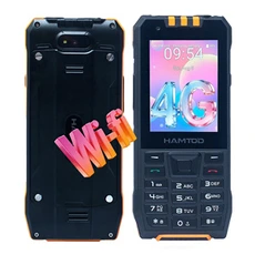 Téléphone portable basique Hamtod H6 Smartphone robuste 4G – Appareil photo 5MP + 2MP, Bluetooth 4.2, radio FM, lampe torche, bouton SOS, microSD 128 Go – Noir