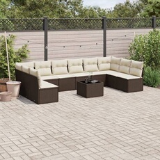 Salon de jardin modulable GENERIQUE resine tressee 10 personnes 55 x 62 x 69 cm 11 pieces