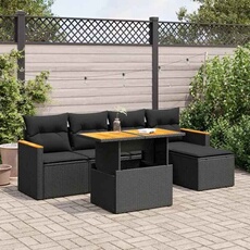 Salon de jardin modulable GENERIQUE 6 pieces resine tressee 55 x 62 x 69 cm 5 personnes