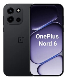 Smartphones Nord 6 5G 8Go 256Go Noir AMOLED 165Hz 7500mAh Snapdragon 8s Gen4 Version Globale