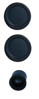 Kit pour porte coulissante noir bec de cane rosace ronde - EUROWALE - NO013