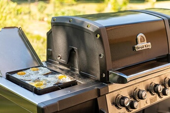 Plancha réversible en fonte pour réchaud et IR barbecue