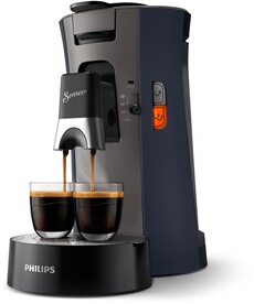 Senseo Select CSA240 - Machine à café - 1 bar - louros blue/cashmere gray