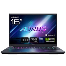 PC portable gaming Gigabyte Aorus Elite 16 BWHC3FRC65SP 16" WQXGA 165 Hz Intel® Core™ Ultra 9 32 Go RAM 2 To SSD Nvidia GeForce RTX 5070 Gris Reconditionné