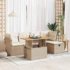 Salon de jardin modulable GENERIQUE resine tressee 4 personnes 62 x 62 x 69 cm 6 pieces