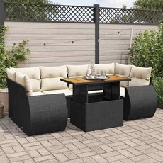 Salon de jardin modulable GENERIQUE resine tressee 7 pieces 100 x 55 x 73 cm 2 personnes
