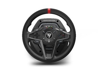 Volant gaming de course à retour de force T128 Noir et Gris + Pédales Magnétiques pour PS4/PS5/PC