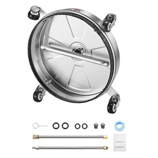 SucceBuy Nettoyeur de Surface Pour Nettoyeur Haute Pression Inox 39,5cm Pour Béton